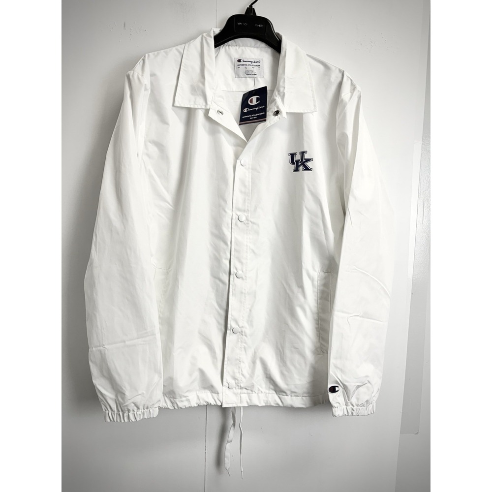 NEW Kentucky Wildcats NCAA Men's L Champion Classic Coaches Jacket Snap Buttons‎